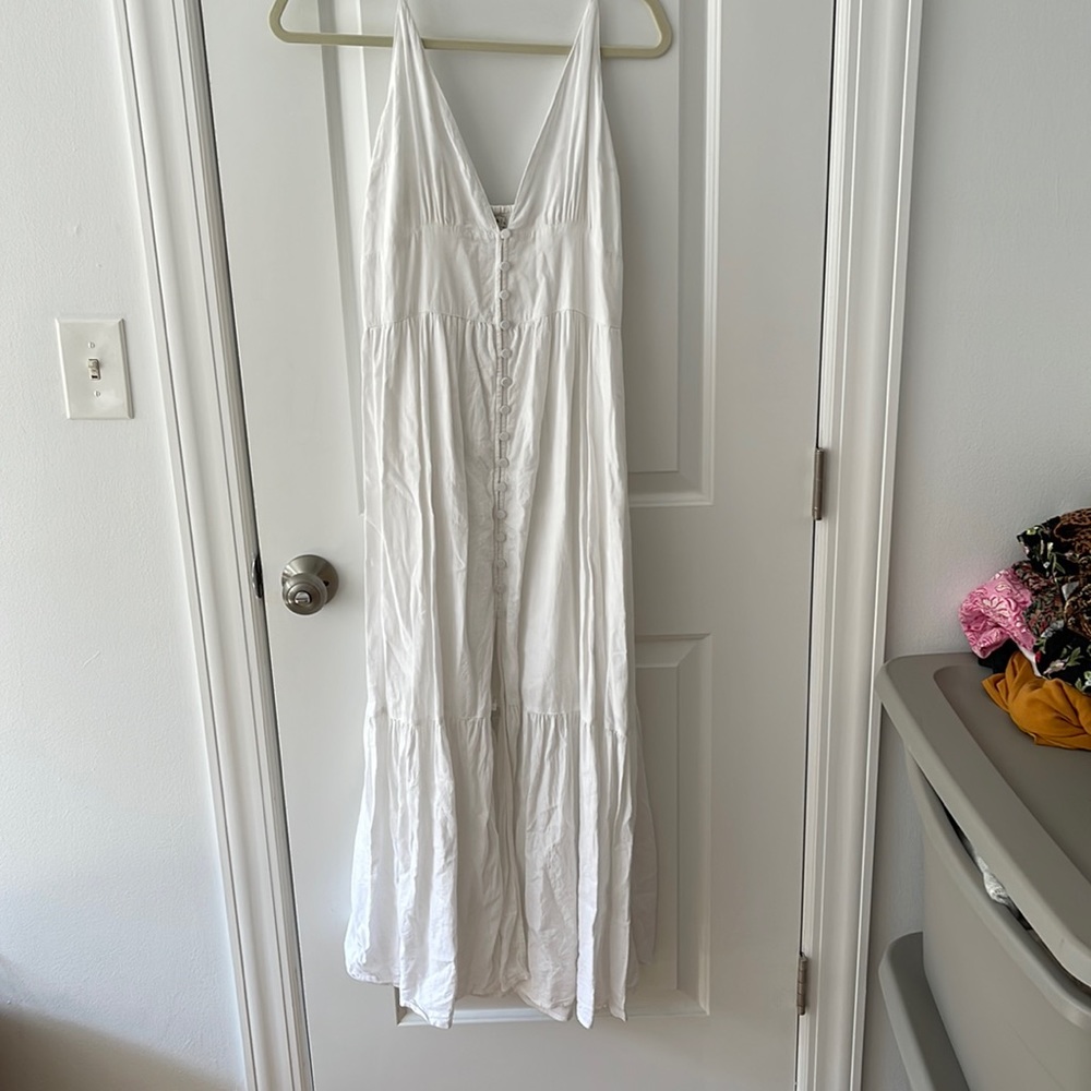 Abercrombie white maxi dress